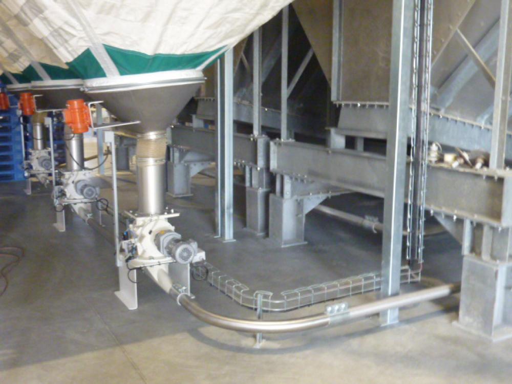 Transport pneumatique farine